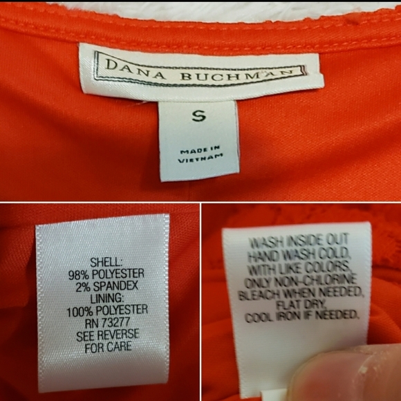 Sleeveless Bright Red Fit n Flare Dress Dana Buchman - Picture 12 of 14